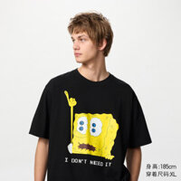 Quần Áo Nam Uniqlo Quần Áo Nữ Cặp Đôi Cha Mẹ-Con UT SpongeBob In Hình Áo Thun Ngắn Tay Thường Ngày Phù Hợp Với477915