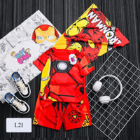Quần áo Người sắt Iron Man - Bộ đồ người sắt ironman - trang phục nhân vật người sắt cho bé trai, trẻ em kèm phụ kiện