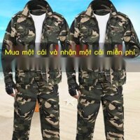 Quần áo ngụy trang áo khoác nam quần áo bảo hộ lao động bộ quần áo bảo hộ lao động nam quần áo bảo