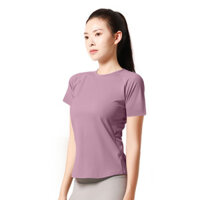 Quần Áo Nhanh Khô Thể Thao Chạy Bộ Thể Dục Rời Lưới Áo Thun Thể Thao Nữ