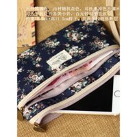 Quần Áo nữ nhẹ, túi Clutch mỏng đựng tiền lẻ điện thoại di động, Túi sắp xếp khóa kéo hai lớp, Túi mỹ phẩm, túi vải