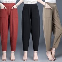 Quần áo nữ Quần Harem Quần mỏng thường ngày Quần chín điểm