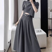 Quần áo nữ thời trang
 [Thắt lưng miễn phí] [Bộ đồ hai mảnh] Tính khí cổ điển mùa hè Phong cách Trung Quốc mới Váy dáng ôm hơn phong cách Trung Quốc
