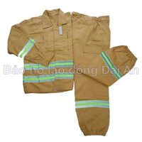Quần áo PCCC màu vàng phối phản quang theo TT48