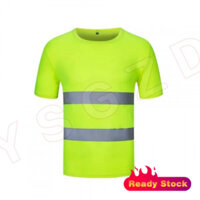 Quần áo phản quang cho nam, trang phục làm việc mùa hè, quần áo an toàn công trường, trang phục làm việc tay ngắn nhanh khô, đồng phục giao thông, miễn phí vận chuyển