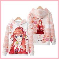 Quần áo Phong cách mới Nakano Ichika Năm hoa bình đẳng Đám cưới Hàng hóa Nakano Miku May cos Áo có mũ trùm đầu Áo khoác mùa thu đông Anime Đau Quần áo Nino Miku Yotsuba Itsuki Bộ sưu tập tinh hoa