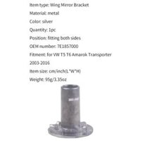 【Quần Áo Rửa Xe Miễn Phí】cánh Gậy Selfie Có Khung Phản Chiếu Bạc Đạn Trong L/R Cho T5 T6 Amarok Transporter 2003-2016 7E1857000