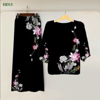 Quần áo - sét bộ lụa trung niên dành tặng bà tặng mẹ cực đẹp cực sang