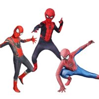 Quần áo siêu nhân Người Nhện, đồ hóa trang SpiderMan cực chất áo liền quần kèm mũ trùm COSPLAY0X