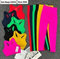 Quần áo tập nguyên set dài NAQI 2005 (size M,L) 157QA (Bộ)