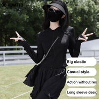 Quần áo Tennis Polyester thoải mái và bền bỉ HUMTTO dành cho nữ - UPF30 + Xếp hạng