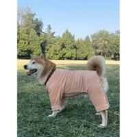 Quần áo thú cưng mới cho chó lớn, bộ đồ ngủ lông cừu mùa thu đông cho Shiba Inu, Golden Retriever, Satsuma, Akita, quần áo ấm cho chó vừa và lớn