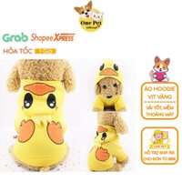 Quần áo thú cưng thời trang cho Chó, Quần áo cho Mèo hình chú Vịt vàng có nón đội - One Pet Shop