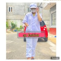 Quần áo Trắng Blouse dài tay y tá, điều dưỡng, ngành dược phẩm- Xưởng may đẹp- Hình chụp thật