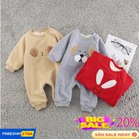 Quần áo trẻ em, Áo nỉ Lót bông bé trai&Gái,💯 Hàng oder mới về  - Áo dài tay thu đông cho bé trai Chất mềm - Body