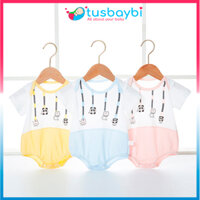 Quần áo trẻ em bộ body liền thân cộc, bodysuit cho bé trai và bé gái, 100% cotton