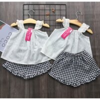 Quần áo trẻ em bộ mùa hè cho bé gái 1-5 tuổi hàng thiết kế