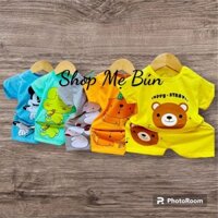 Quần áo trẻ em, combo 5 bộ cộc tay cho bé trai bé gái size 3-14 Vải Cotton ( CỘC CHUỘT )