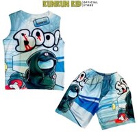 Quần áo trẻ em Kunkun Kid chất thun lạnh co giãn 4 chiều in 3D BL486 size đại từ 10-60kg