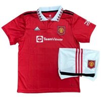 Quần áo trẻ em MU màu đỏ sân nhà 2022-23