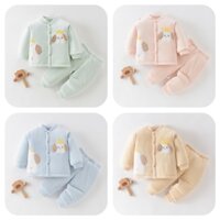 Quần áo trẻ em mùa đông 💖FREESHIP💖 bộ dài tay trần bông cho bé