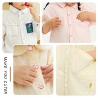 Quần áo trẻ em, nút áo len trẻ em, áo cardigan, màu sắc dễ thương, nút tròn trang trí, phụ kiện áo