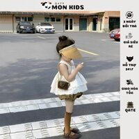 Quần áo trẻ em, quần áo bé gái mùa hè MONKIDS set hai dây áo ren quần phồng bí cho bé gái từ 8-21kg