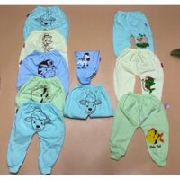 Quần áo trẻ em quần chục mông thú cotton 100% cho bé