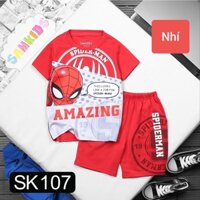 Quần áo trẻ em siêu nhân người nhện cho bé trai thun lạnh hàn quốc SN2205 Samkids