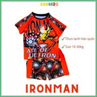 Quần áo trẻ em siêu nhân Người Sắt Iron Man cho bé trai thun lạnh hàn quốc SN2205 Samkids