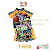 Quần áo trẻ em siêu nhân Thần Sấm Thor cho bé trai thun lạnh hàn quốc SN2205 Herokids