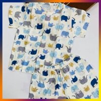 Quần áo trẻ em TÍT MÍT BABYXO bộ ngắn size XL