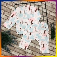 Quần áo trẻ em TÍT MÍT BABYXO bộ dài size XXL