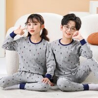 Quần áo trẻ em trai mới 2023 phim hoạt hình mùa thu in 100% cotton bộ đồ ngủ 2 chiếc cho trẻ em 2-12 tuổi quần áo ngủ ở nhà