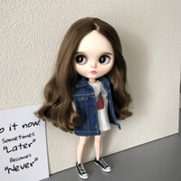 Quần áo vest denim búp bê blythe YMY22 YMY24 0b22 ob24 ob27 azone Quần áo búp bê Barbie licca obitsu24 YMY22 YMY24 【 MY 】【 SG 】【 VN 】