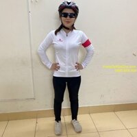 Quần áo xe đạp thể thao dành cho nữ với quần dài và áo dài chất liệu cao cấp (AX13)