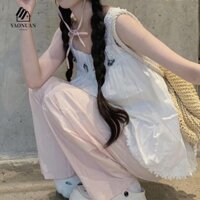 Quần AROMA Nữ Y2K, Thêu Nơ Cao Cấp Quần Ống Rộng, Chống Nắng Mỏng Thường Ngày Phù Hợp Với Quần Baggy Rời Mùa Xuân Thu