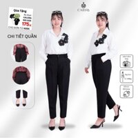 Quần âu baggy công sỡ big size nữ  (60KG-100KG) , chất tuyết mưa mền mịn , lưng thun co giãn - MÃ QA126