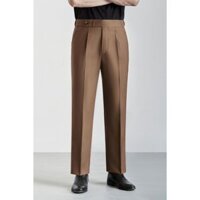 QUẦN ÂU NAM ADAM STORE NÂU TRƠN KỂU CẠP CHUN ẨN SMARTFIT Q399K6