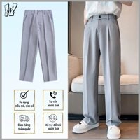 Quần âu nam cạp bán chun MÀU XÁM NHẠT WNJ quần âu nam phong cách hàn quốc trẻ trung năng động
