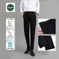 Quần âu nam công sở cao cấp dáng slimfit vải tăm lì xịn , quần tây nam hàn quốc co giãn dáng slimfit