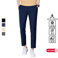 Quần âu nam đen ống côn Hàn Quốc vải co giãn, quần tây nam baggy QA1