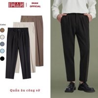 Quần âu nam hàn quốc, Quần tây nam dáng baggy, vải tuyết hàn dày dặn dáng suông ống rộng 5 màu