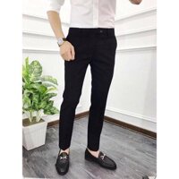 Quần âu nam Hàn Quốc, quần tây nam đen dáng ôm vải co giãn không nhăn Cao Cấp