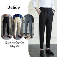 Quần Âu Nam Sidetad Cạp Cao Chất Vải Chống Nhăn, Quần Tây Nam Ống Đứng 2 Khuy Cài Phong Cách Hàn Quốc Julido_closet