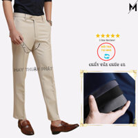 Quần âu nam vải Chéo dày 81 cao cấp ống côn hàn quốc xuất xịn VNXK Quần tây nam vải xuất khẩu