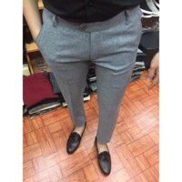 Quần Âu Nam Vải Trượt Vinteck Ống Côn Kiểu Dáng Hàn Quốc