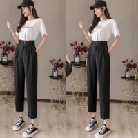 Quần baggy 3 khuy (35-100kg) ,quần tây nữ mặc đi học đi làm