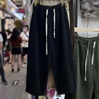 Quần Baggy Bigsize Lưng Thun Vải Kaki  From Chuẩn Dành Cho Nữ Chubby Che Khuyết Điểm Q521