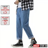 Quần Baggy Bò Nam Xanh Basic Giá Tốt Tại Baggy Store 88